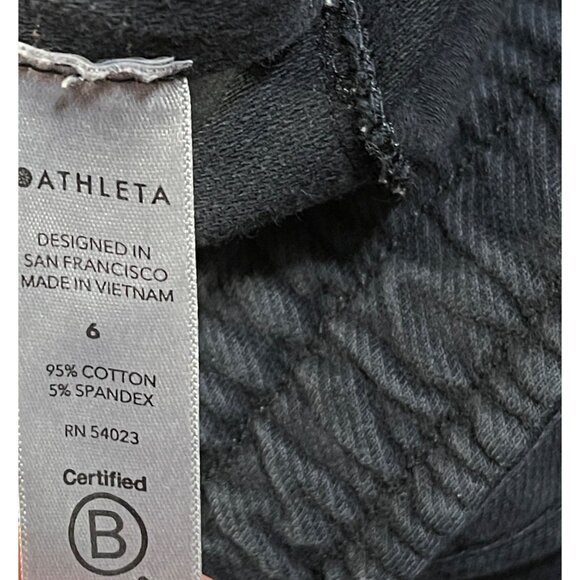 Athleta Farallon Jogger Pants Size 6 Charcoal Pull On Sweat Lounge Athletic - Picture 5 of 7